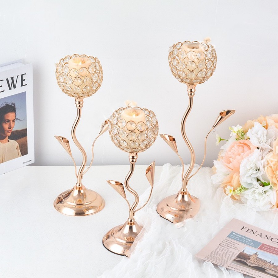 Gouden kristallen kandelaar, i - Centerpiece Stick recensie en prijs