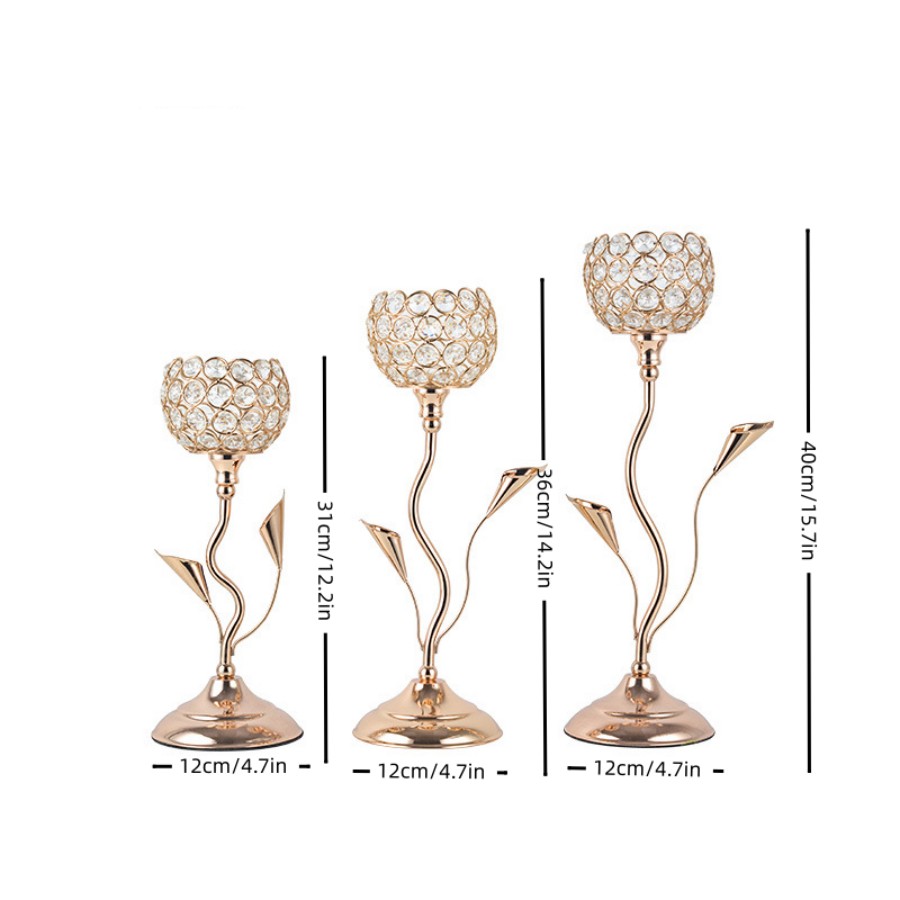 Gouden kristallen kandelaar, i - Centerpiece Stick recensie en prijs