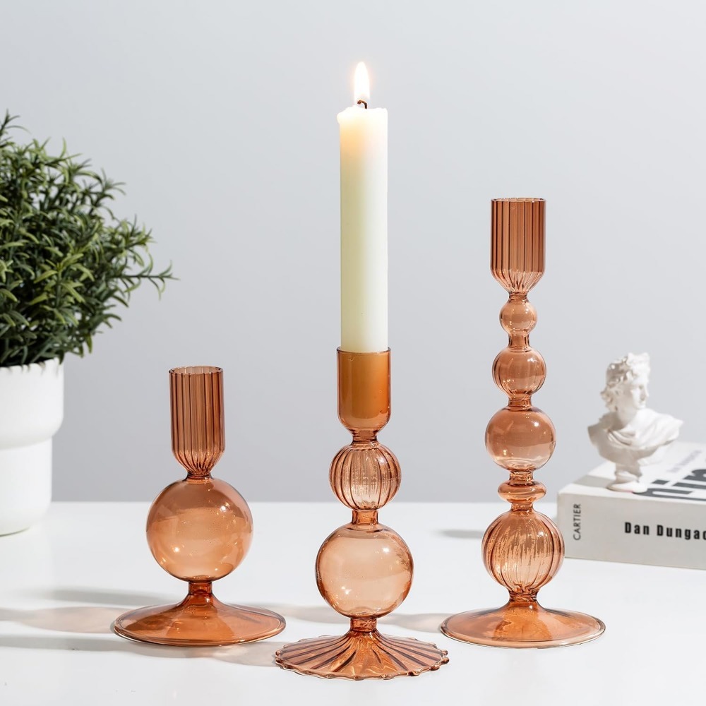 Glazen kaarsenhouder met kerst - Centerpiece Stick recensie en prijs