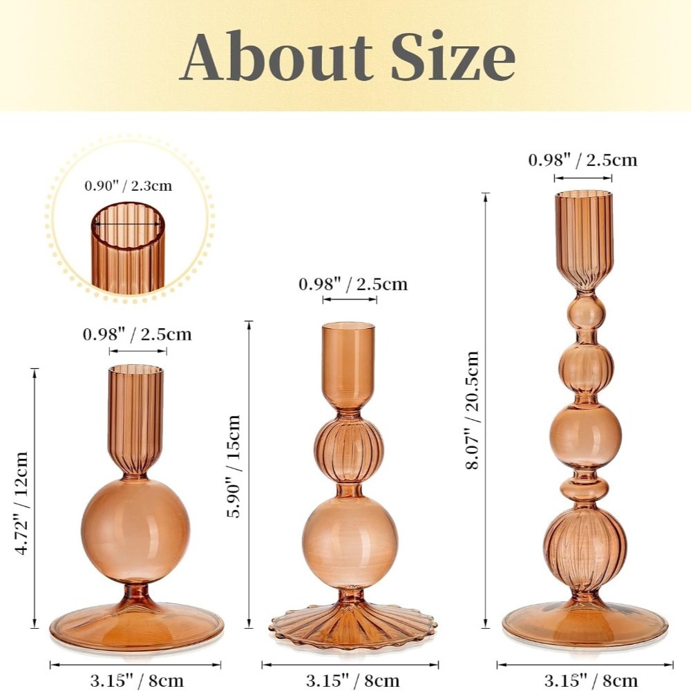 Glazen kaarsenhouder met kerst - Centerpiece Stick recensie en prijs