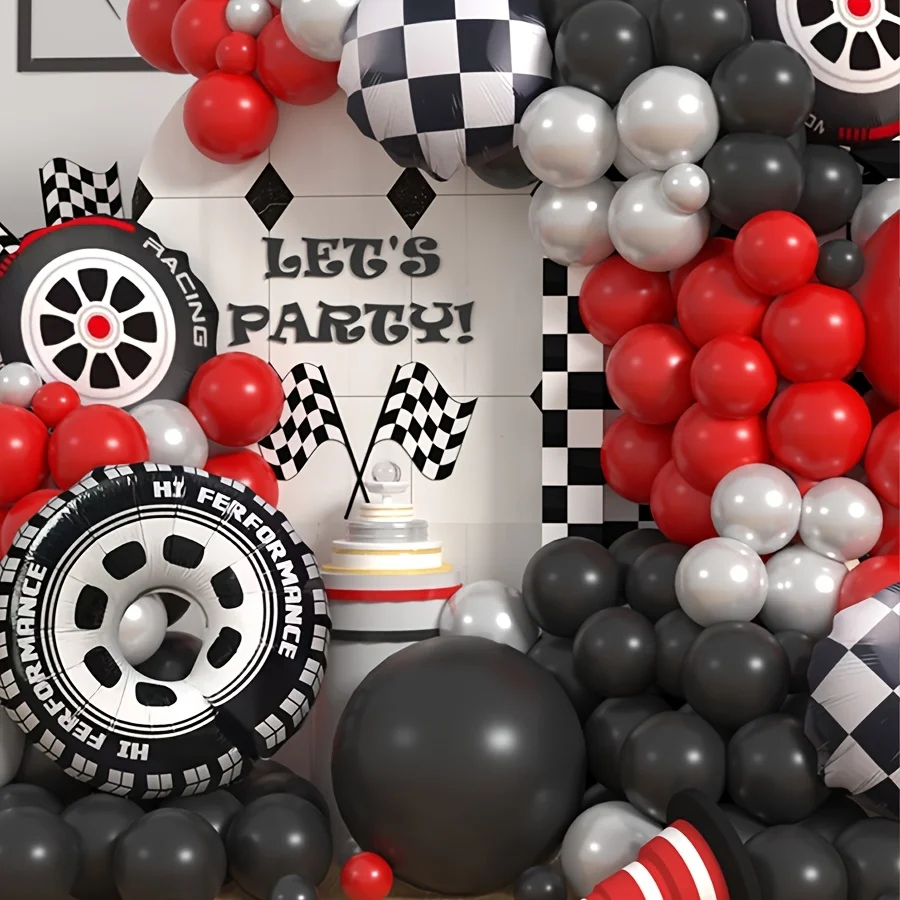 109-delige raceauto thema ball - Balloon Arch Kit recensie en prijs