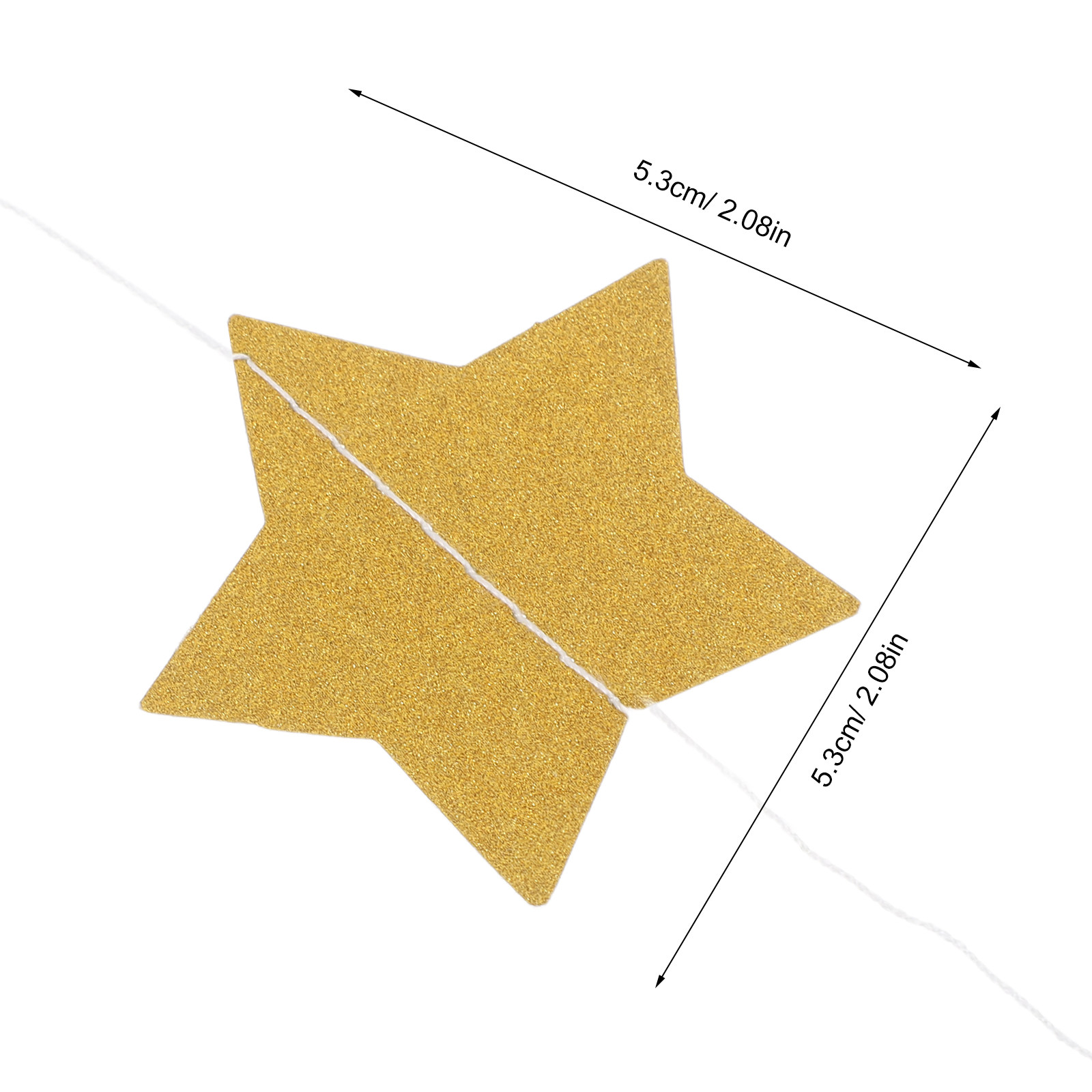 2 stuks gouden sterrenslingerb - Party Banner Gold recensie en prijs