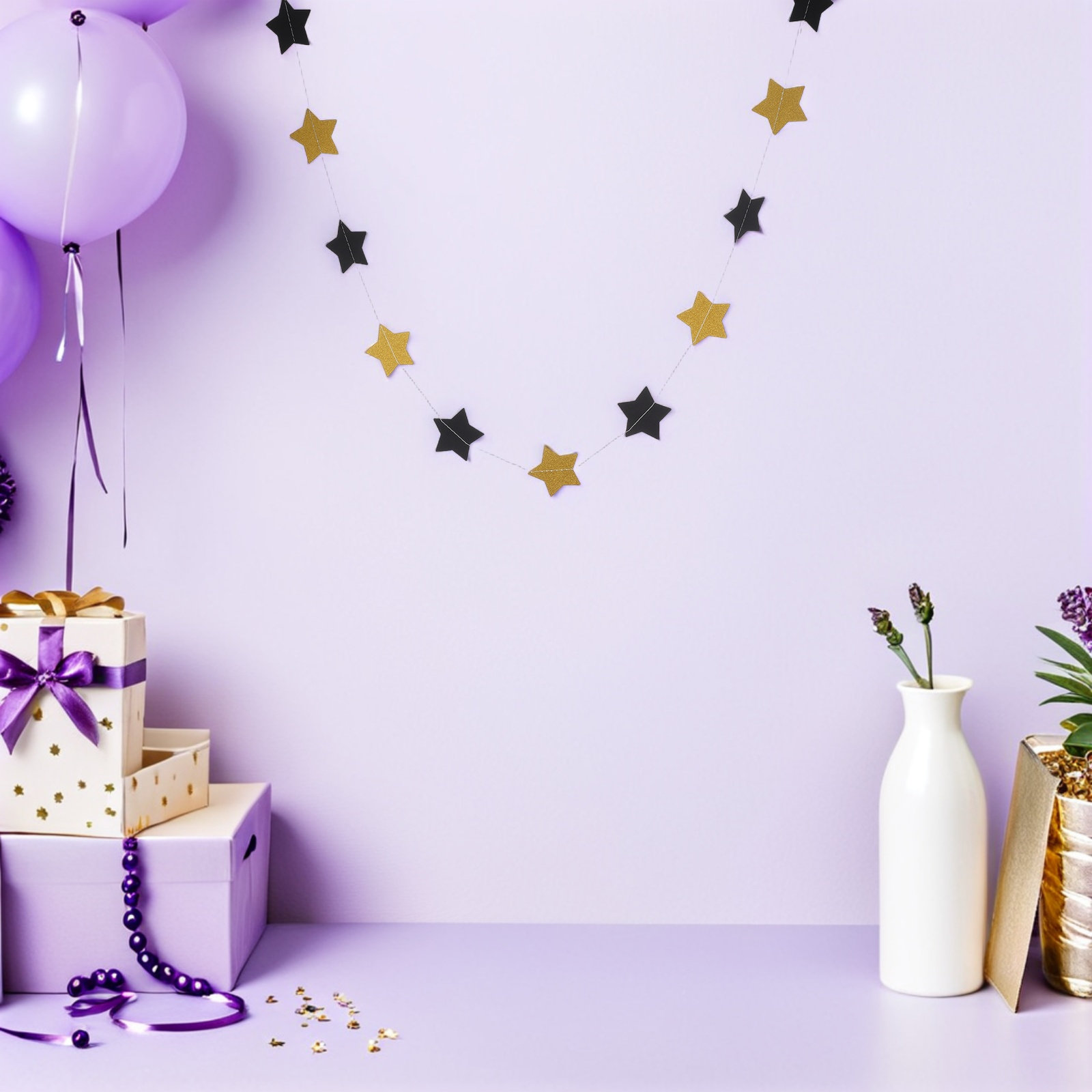 2 stuks gouden sterrenslingerb - Party Banner Gold recensie en prijs