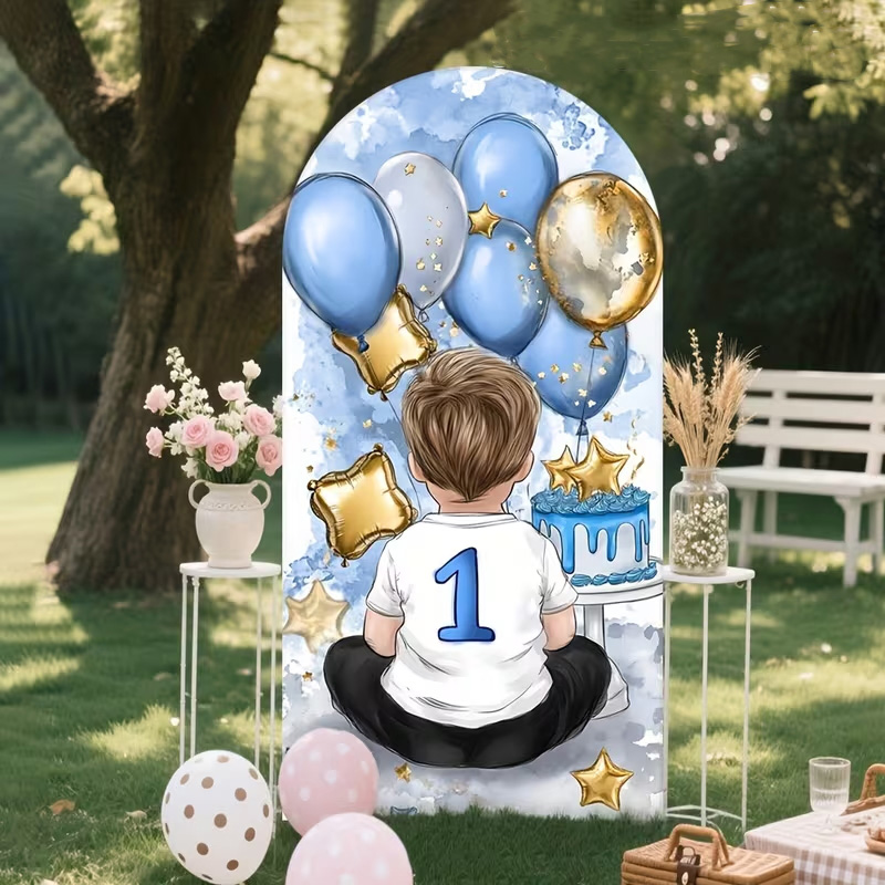 Een kleine jongen patroon boog - Dessert Table Backdrop recensie en prijs