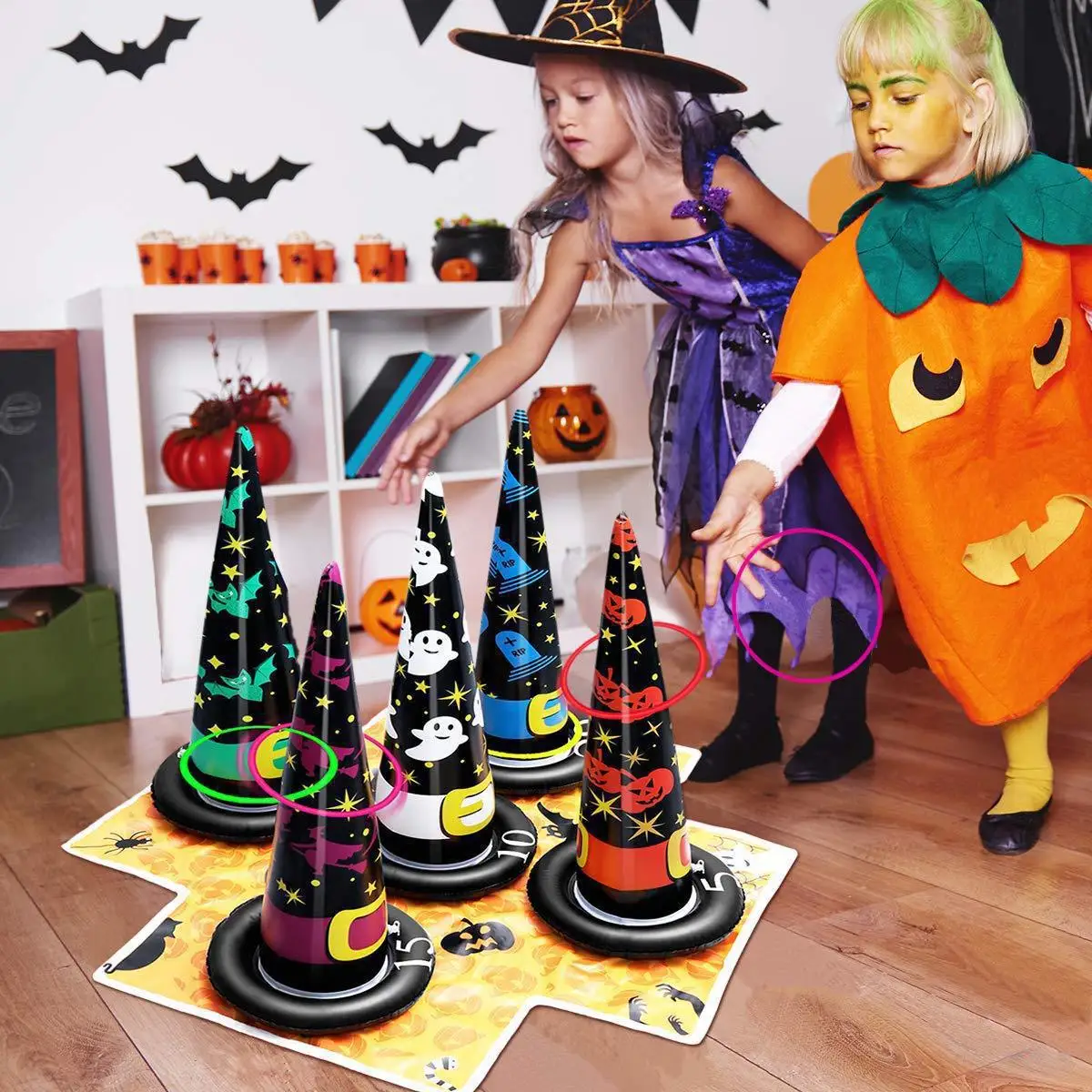 1-10Sets Halloween Opblaasbare - Party Hat Cone recensie en prijs