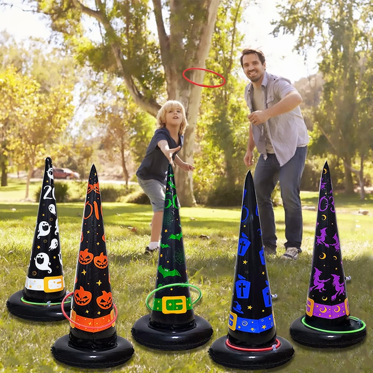 1-10Sets Halloween Opblaasbare - Party Hat Cone recensie en prijs