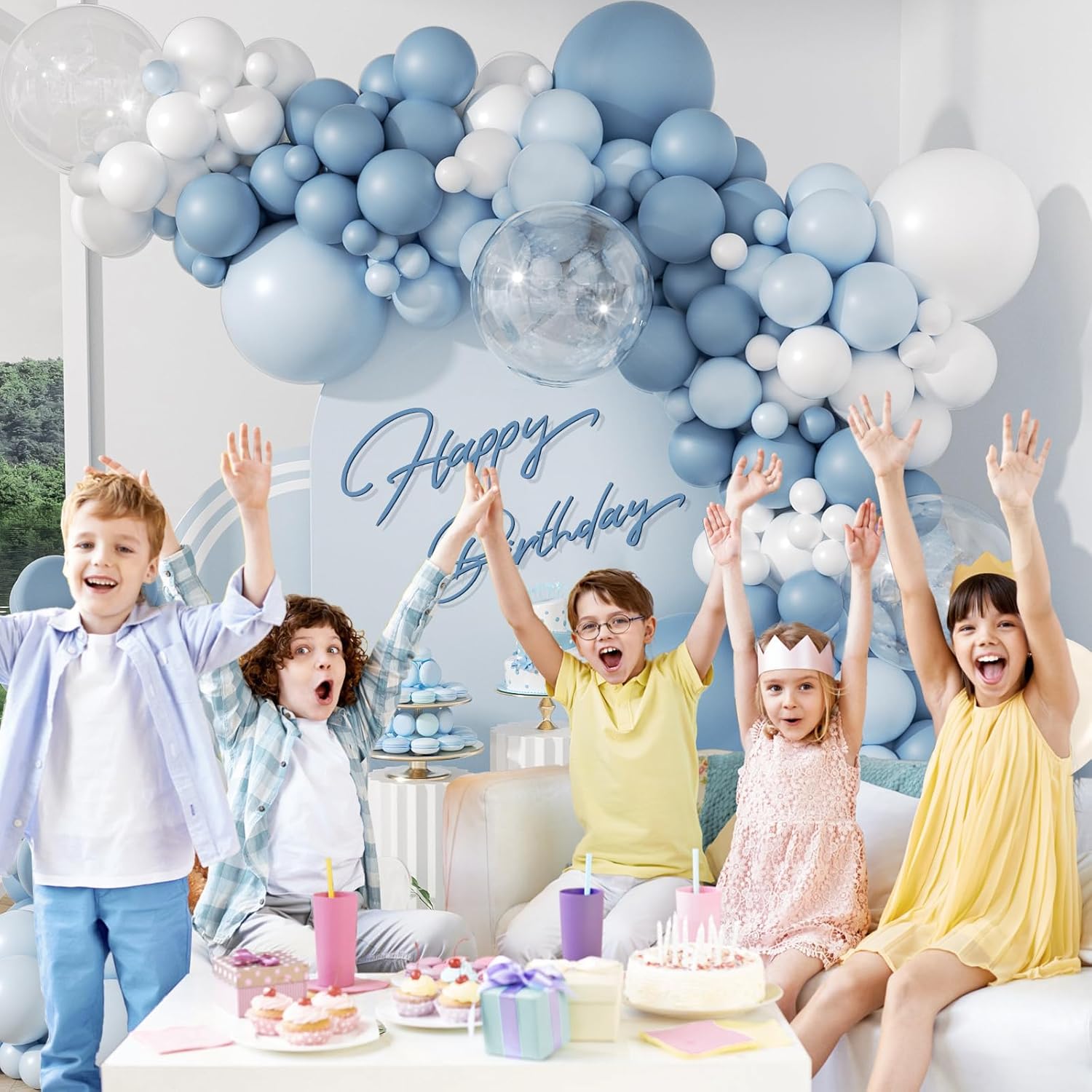 105-delige stofblauwe ballonbo - Balloon Arch Kit recensie en prijs